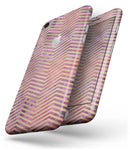 Gold Chevron Over Abstract Fumes - Skin-kit for the iPhone 8 or 8 Plus