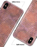 Gold Chevron Over Abstract Fumes - iPhone X Clipit Case