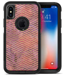Gold Chevron Over Abstract Fumes - iPhone X OtterBox Case & Skin Kits