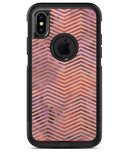Gold Chevron Over Abstract Fumes - iPhone X OtterBox Case & Skin Kits