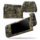 Gold Coated Brush - Vinyl Skin Wrap for Nintendo Switch 2, OLED, Lite, Pro Controller, Wii & Classic Handhelds