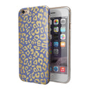 Gold Flaked Animal Blue iPhone 6/6s or 6/6s Plus 2-Piece Hybrid INK-Fuzed Case
