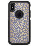 Gold Flaked Animal Blue 2 - iPhone X OtterBox Case & Skin Kits
