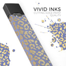 Gold Flaked Animal Blue - Premium Decal Protective Skin-Wrap Sticker compatible with the Juul Labs vaping device