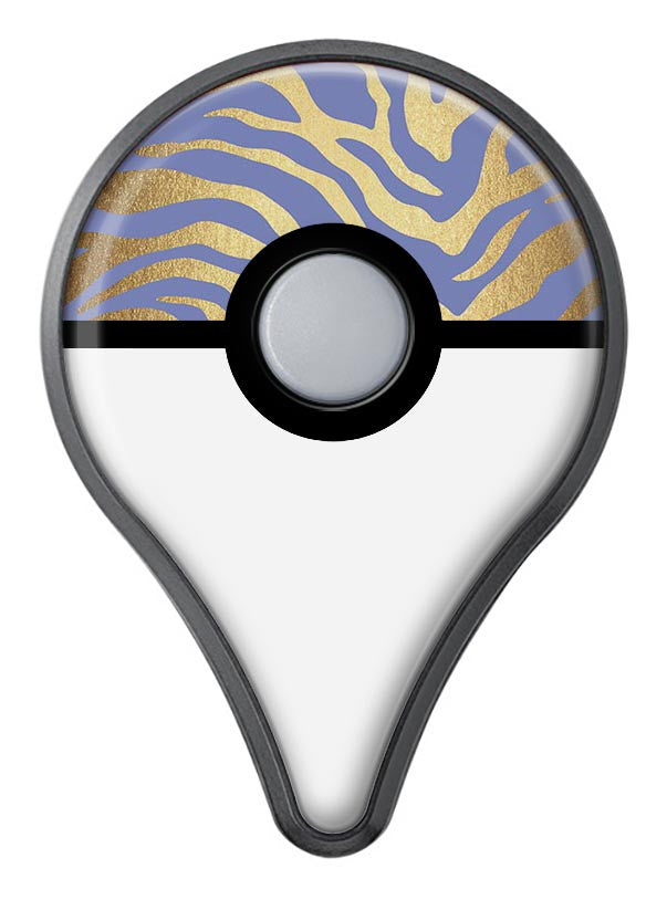 Gold Flaked Animal Blue Zebra Pokémon GO Plus Vinyl Protective Decal Skin Kit