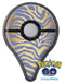 Gold Flaked Animal Blue Zebra Pokémon GO Plus Vinyl Protective Decal Skin Kit