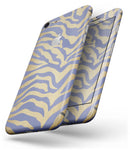 Gold Flaked Animal Blue Zebra - Skin-kit for the iPhone 8 or 8 Plus
