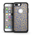 Gold Flaked Animal Blue - iPhone 7 or 7 Plus Commuter Case Skin Kit