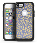 Gold Flaked Animal Blue - iPhone 7 or 8 OtterBox Case & Skin Kits