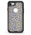 Gold Flaked Animal Blue - iPhone 7 or 8 OtterBox Case & Skin Kits