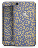 Gold Flaked Animal Blue - Skin-kit for the iPhone 8 or 8 Plus