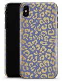 Gold Flaked Animal Blue - iPhone X Clipit Case