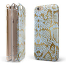 Gold Flaked Animal Laced iPhone 6/6s or 6/6s Plus 2-Piece Hybrid INK-Fuzed Case