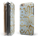 Gold Flaked Animal Laced iPhone 6/6s or 6/6s Plus 2-Piece Hybrid INK-Fuzed Case