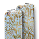 Gold Flaked Animal Laced iPhone 6/6s or 6/6s Plus 2-Piece Hybrid INK-Fuzed Case