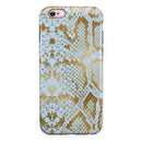 Gold Flaked Animal Laced iPhone 6/6s or 6/6s Plus 2-Piece Hybrid INK-Fuzed Case