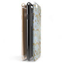 Gold Flaked Animal Laced iPhone 6/6s or 6/6s Plus 2-Piece Hybrid INK-Fuzed Case