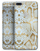 Gold Flaked Animal Laced - Skin-kit for the iPhone 8 or 8 Plus