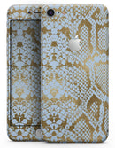 Gold Flaked Animal Laced - Skin-kit for the iPhone 8 or 8 Plus