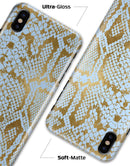 Gold Flaked Animal Laced - iPhone X Clipit Case