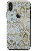 Gold Flaked Animal Laced - iPhone X Skin-Kit