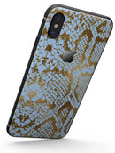 Gold Flaked Animal Laced - iPhone X Skin-Kit