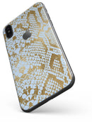 Gold Flaked Animal Laced - iPhone X Skin-Kit