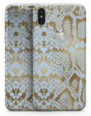 Gold Flaked Animal Laced - iPhone X Skin-Kit
