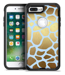 Gold Flaked Animal Light Blue - iPhone 7 Plus/8 Plus OtterBox Case & Skin Kits