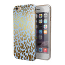 Gold Flaked Animal Light Blue 2 iPhone 6/6s or 6/6s Plus 2-Piece Hybrid INK-Fuzed Case