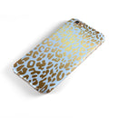 Gold Flaked Animal Light Blue 2 iPhone 6/6s or 6/6s Plus 2-Piece Hybrid INK-Fuzed Case