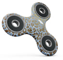 Gold Flaked Animal Light Blue 2 Full-Body Fidget Spinner Skin-Kit