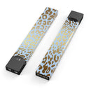 Gold Flaked Animal Light Blue 2 - Premium Decal Protective Skin-Wrap Sticker compatible with the Juul Labs vaping device
