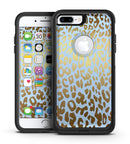 Gold Flaked Animal Light Blue 2 - iPhone 7 or 7 Plus Commuter Case Skin Kit