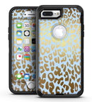 Gold Flaked Animal Light Blue 2 - iPhone 7 Plus/8 Plus OtterBox Case & Skin Kits