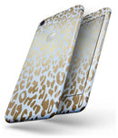 Gold Flaked Animal Light Blue 2 - Skin-kit for the iPhone 8 or 8 Plus