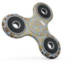 Gold Flaked Animal Light Blue 3 Full-Body Fidget Spinner Skin-Kit