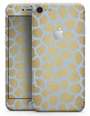 Gold Flaked Animal Light Blue 3 - Skin-kit for the iPhone 8 or 8 Plus