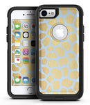 Gold Flaked Animal Light Blue 5 - iPhone 7 or 8 OtterBox Case & Skin Kits