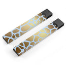 Gold Flaked Animal Light Blue - Premium Decal Protective Skin-Wrap Sticker compatible with the Juul Labs vaping device