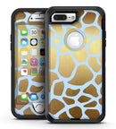 Gold Flaked Animal Light Blue - iPhone 7 Plus/8 Plus OtterBox Case & Skin Kits