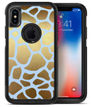 Gold Flaked Animal Light Blue - iPhone X OtterBox Case & Skin Kits