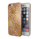 Gold Flaked Animal Pink iPhone 6/6s or 6/6s Plus 2-Piece Hybrid INK-Fuzed Case