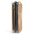 Gold Flaked Animal Pink iPhone 6/6s or 6/6s Plus 2-Piece Hybrid INK-Fuzed Case