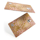 Gold Flaked Animal Pink - Premium Protective Decal Skin-Kit for the Apple Credit Card