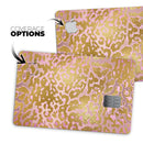 Gold Flaked Animal Pink - Premium Protective Decal Skin-Kit for the Apple Credit Card