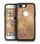 Gold Flaked Animal Pink - iPhone 7 or 7 Plus Commuter Case Skin Kit