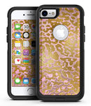 Gold Flaked Animal Pink - iPhone 7 or 7 Plus Commuter Case Skin Kit