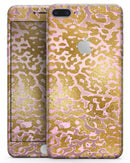 Gold Flaked Animal Pink - Skin-kit for the iPhone 8 or 8 Plus