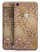 Gold Flaked Animal Pink - Skin-kit for the iPhone 8 or 8 Plus